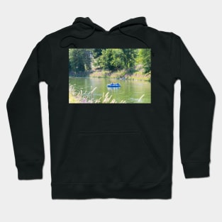 Couple Floating Down the Penticton River Channel in Summer Hoodie